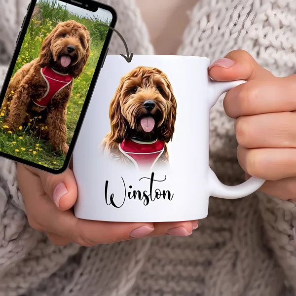 Caneca Realista de Dog - Personalize Já!